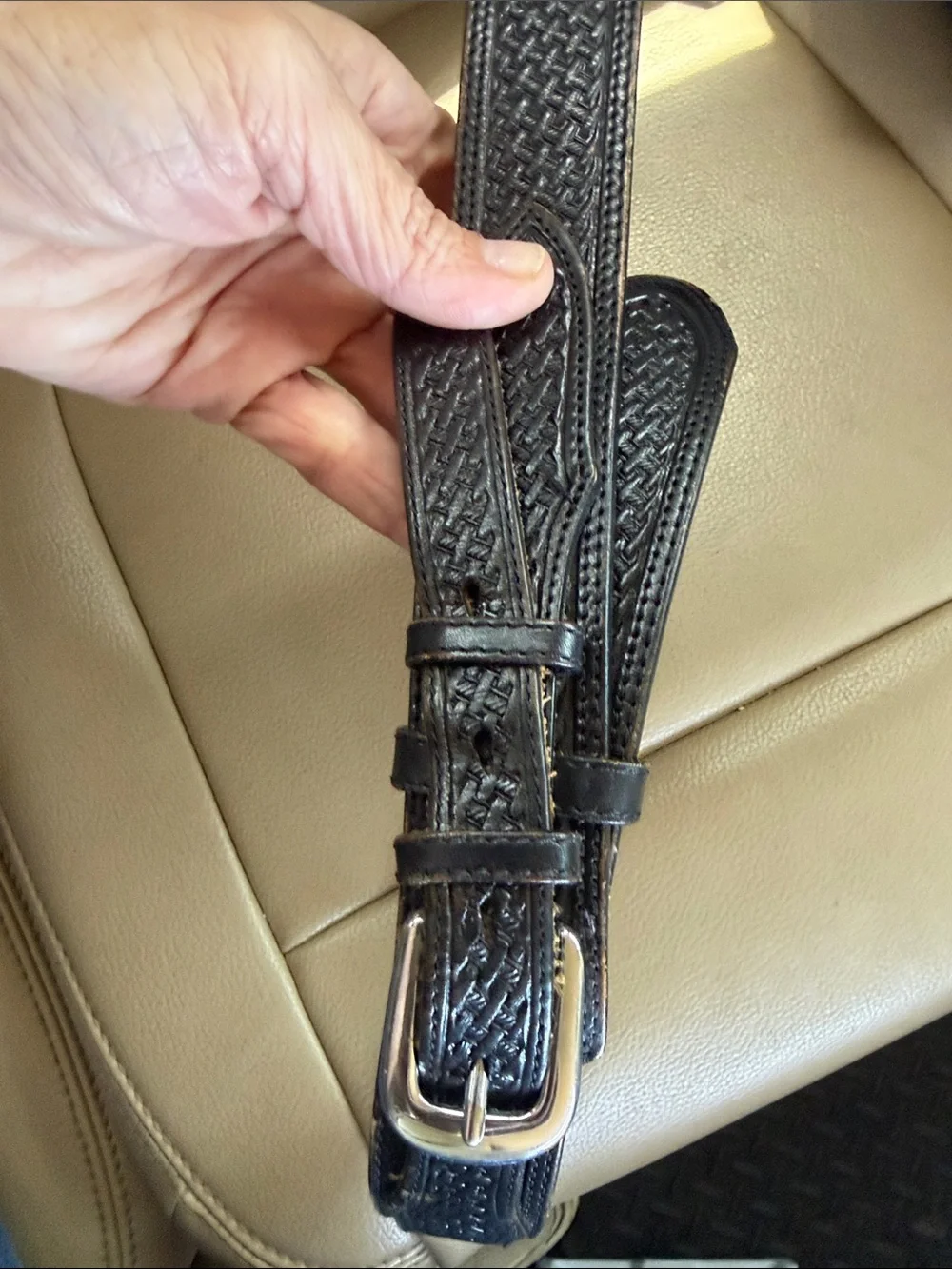 Silver Creek Collection Genuine Leather Belt - Brown